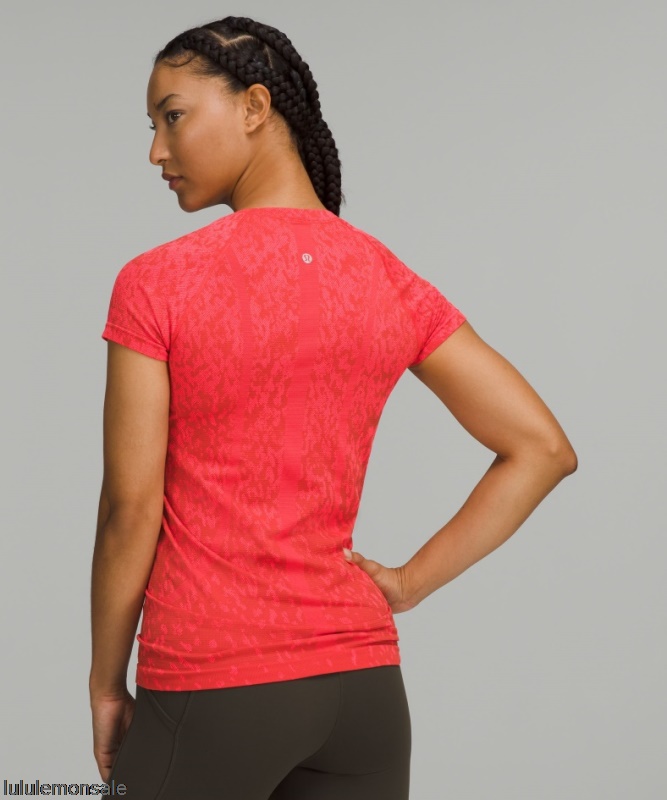 Lululemon Damen DELULU163 | Lululemon Deutschland Coverd Camo Swift Tech Kurzarmshirt 20